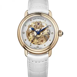 Aerowatch Lederarmband-1942 Lady Elegance Automatic - A 60960 RO19