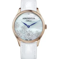 Aerowatch Lederarmband-Les Grandes Classiques Lady Quartz Eco - A 49101 RO03