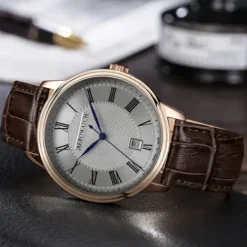 Aerowatch Lederarmband-Les Grandes Classiques Gent Quartz Eco - A 42102 RO01