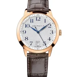 Aerowatch Lederarmband-Les Grandes Classiques Quartz - A 42972 RO11