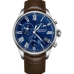 Aerowatch Lederarmband-Les Grandes Classiques Chronograph Mondphase - A 78990 AA04