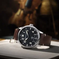 Aerowatch Lederarmband-Renaissance Big Mechanical Pilot - A 55981 AA02