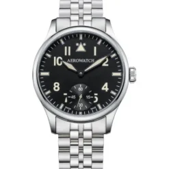 Aerowatch Metallarmband-Renaissance Big Mechanical Pilot - A 55981 AA02 M