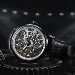 Aerowatch Lederarmband-Renaissance Skelett Wheel - A 50981 NO25