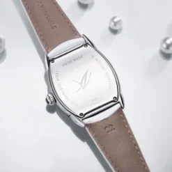 Aerowatch Lederarmband-Streamline Quarz - A 42959 AA05 BLANC