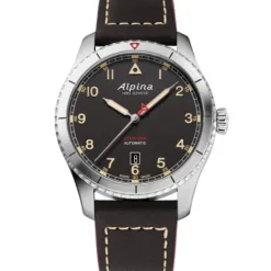 Alpina Lederarmband-Startimer Pilot Automatic - AL-525BBG4S26