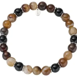 Amen Armbänder-Agate Steel Armband - ACBRU8EL16