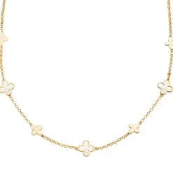 Amen Halsketten-Mother of Pearl Flowers Halskette - CLFIMPGB1