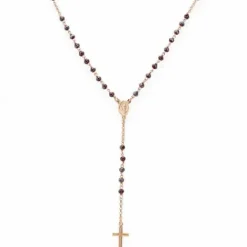 Amen (Kette mit) Kreuz-Rosary Classic Crystal Cross Halskette - CRORA4