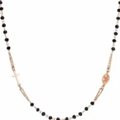 Amen (Kette mit) Kreuz-Rosary Round Cross Halskette - CRORN3