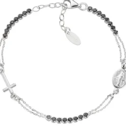 Amen (Kette mit) Kreuz-Rosary Style Tennis Cross Armband - BRCRMIBNZ3