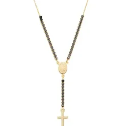 Amen (Kette mit) Kreuz-Rosary Style Tennis Cross Halskette - CLCRMIGNZ4