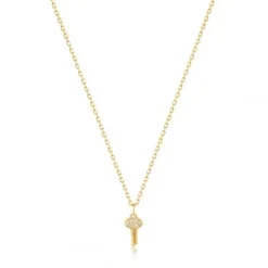 Ania Haie Halsketten-14Kt Gold Diamond Key Halskette - NAU001-10YG