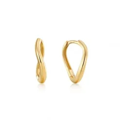 Ania Haie Ohrringe-14kt Gold Magma Huggie Ohrringe - EAU004-03YG