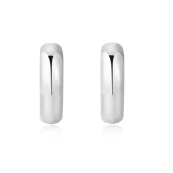 Ania Haie Ohrringe-Silver Dome Band Huggies Ohrringe - E061-10H