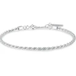 Ania Haie Armbänder-Silver Rope Twist Armband - B058-04H