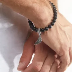 Bikergold Armbänder-Armband Tigerauge Wing - BG7001