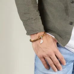 Bikergold Armbänder-Armband Tigerauge Wing - BG7001