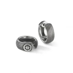 Bikergold Ohrringe-Kreolen Tire Nostalgic - BG3004