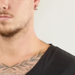 Bikergold Ohrringe-Ohrstecker Einzel Asphalt - BG4003