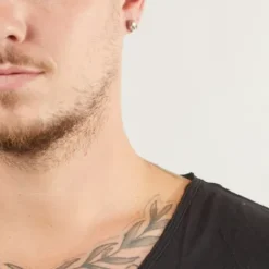 Bikergold Ohrringe-Ohrstecker Einzel Skull White - BG4001