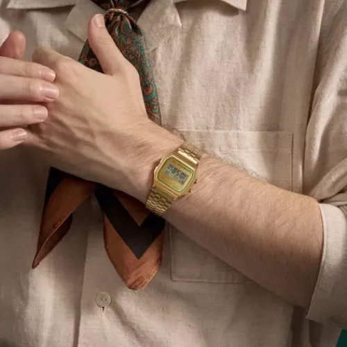 Casio Metallarmband-Vintage - A158WEGV-9AEF