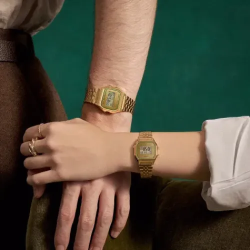 Casio Metallarmband-Vintage - A158WEGV-9AEF