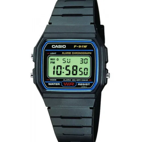 Casio Armbanduhren-Vintage - F-91W-1YEG