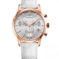 Claude Bernard Lederarmband-Classic Chronograph Ladies - 10231 37R AIR