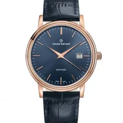 Claude Bernard Lederarmband-Classic Date - 53009 37R BUIR