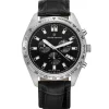 Claude Bernard Lederarmband-Classic ST50 Chronograph - 10247 3C NIN