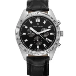 Claude Bernard Lederarmband-Classic ST50 Chronograph - 10247 3C NIN