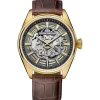 Claude Bernard Lederarmband-Proud Heritage Automatic Skeleton - 85307 37JC GID