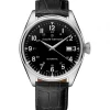 Claude Bernard Lederarmband-Proud Heritage Automatic Date - 80132 3C NIN