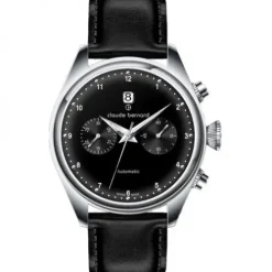 Claude Bernard Lederarmband-Proud Heritage Automatic Chronograph - 08006 3C NIN