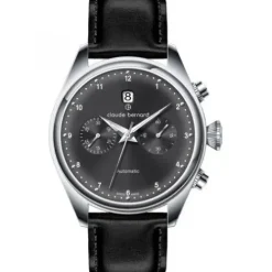Claude Bernard Lederarmband-Proud Heritage Automatic Chronograph - 08006 3C GIN