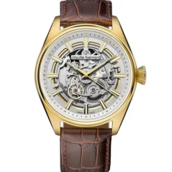 Claude Bernard Lederarmband-Proud Heritage Automatic Skeleton - 85309 37JC AID