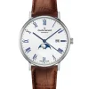 Claude Bernard Lederarmband-Slim Line Automatic Moon Phase - 80501 3 BRBU
