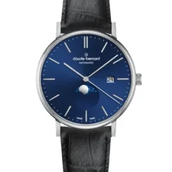 Claude Bernard Lederarmband-Slim Line Automatic Moon Phase - 80501 3 BUIN