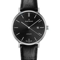 Claude Bernard Lederarmband-Slim Line Automatic - 80102 3 NIN