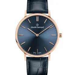 Claude Bernard Lederarmband-Slim Line - 20219 37RC BUIR