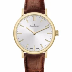 Claude Bernard Lederarmband-Slim Line Two Hands - 20231 37J AID
