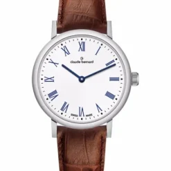 Claude Bernard Lederarmband-Slim Line Two Hands - 20231 3 BRBU