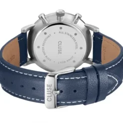 Cluse Lederarmband-Aravis Chrono Silver Gift Box - CG21004