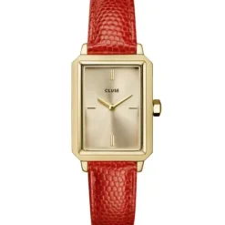 Cluse Lederarmband-Fluette Gold - CW11505