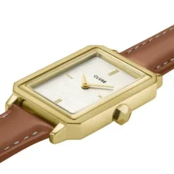 Cluse Lederarmband-Fluette Gold - CW11515