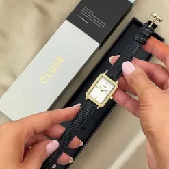 Cluse Lederarmband-Fluette Gold - CW11504