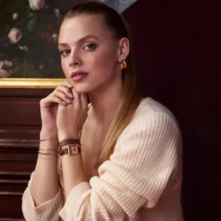 Cluse Lederarmband-Gracieuse Petite Gold - CW11810