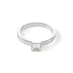 Coeur de Lion Ohrringe-Brilliant Square Small Ring - 0501/40-1817