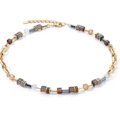 Coeur de Lion Halsketten-GeoCube Chunky Chain Halskette - 4524/10-1116